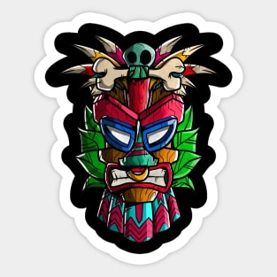 TIKI  MASK cartoon Sticker